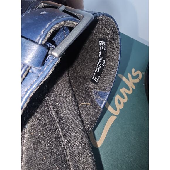 NIB Clark’s Prairie Aster Clog Shoes Womens 7.5 Navy #35208 - Picture 7 of 10